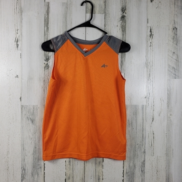 boys orange and gray tank top size large 10-12 - Picture 6 of 6